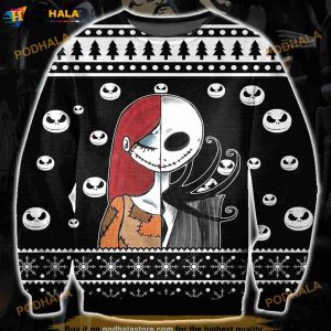 Buffalo Bills Jack Skellington Face Pattern Ugly Christmas Sweater - Buffalo  Bills Ugly Sweater