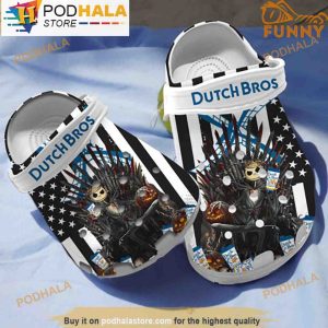 Jack Skellington Crown Royal Blue Halloween 3D Crocs