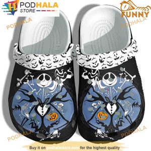 Jack Skellington Dark 3D Crocs