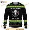 Jack Skellington Eff You See Kay Why Oh You Ugly Sweater, Jack Yoga Christmas Funny Xmas Gift