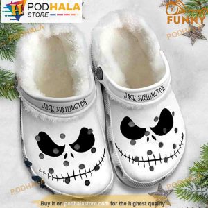 Jack Skellington Face Fleece 3D Crocs
