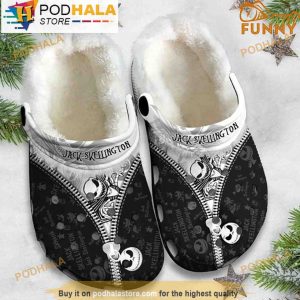 Jack Skellington Nightmare Before Christmas Fleece 3D Crocs