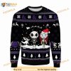Jack Skellington Sally Zero Merry Christmas 3D Ugly Sweater