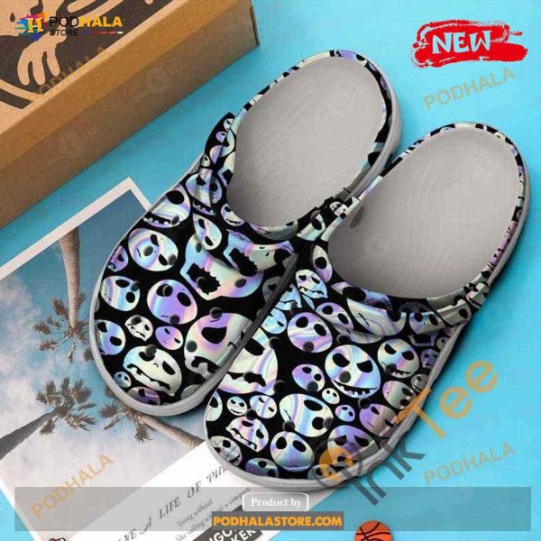 Jack Skellington Skulls The Nightmare Before Christmas Movie Crocs Clog Shoes