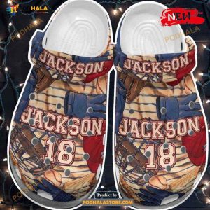 Jackson Shoes For Batter Funny Baseball Crocs Clogs Shoes
