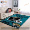 Jacksonville Jaguars NFL Team Logo Helmet Rug Room Carpet Custom Area Floor Home Decor