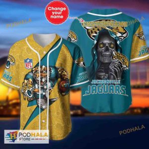 Personalized Name Jacksonville Jaguars NFL Number 3D Baseball Jersey Shirt  - Bring Your Ideas, Thoughts And Imaginations Into Reality Today