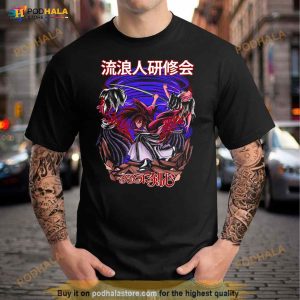 Japanese Manga Rurouni Kenshin Samurai X Anime Art Shirt 3
