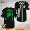 Jason Voorhees Friday The 13th Beck's Beer 3D Baseball Jersey