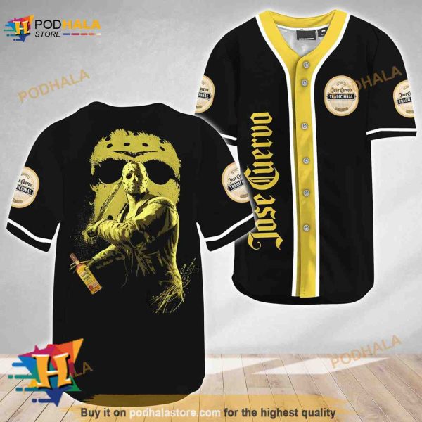 Jason Voorhees Friday The 13th Jose Cuervo 3D Baseball Jersey