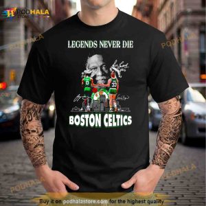 Jayson Tatum And Larry Bird Legends Never Die Boston Celtics Signatures Shirt 3