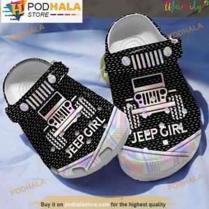Jeep Girl 3D Crocs, Funny Crocs