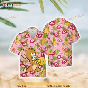 Jerry Mouse Funny Hawaiian Shirt, Mother's Day Funny Hawaiian Shirt
