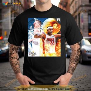 Jimmy Butler Vs Nikola Jokic Denver Nuggets And Miami Heat 2023 Nba Finals T Shirt 2