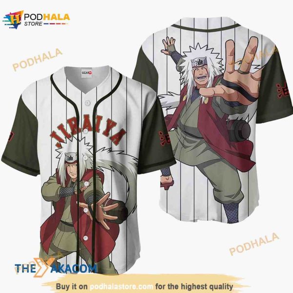 Jiraiya Anime 3D Baseball Jersey Shirt