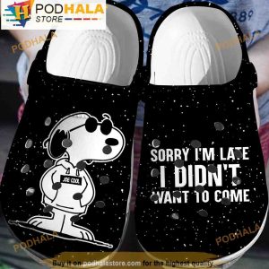 Joe Cool Snoopy Crocs Clog Shoes