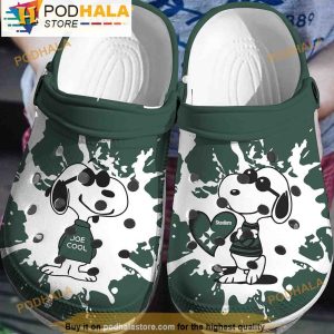 Joe Cool Steeler Snoopy Crocs Clog Shoes