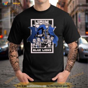 Join Blue Lions Anime Art Ashen Wolves Shirt 3