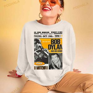 Joni Mitchell Art And Bob Dylan Shirt 2
