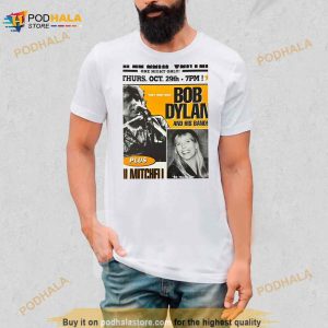 Joni Mitchell Art And Bob Dylan Shirt 3