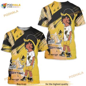 Jordan 1 Yellow Toe 3D Shirt