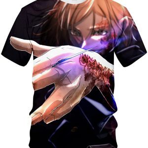 Jujutsu Kaisen Nobara Kugisaki Anime Fashion Print Short Sleeve Tees 3D Anime Shirt
