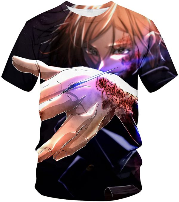 Jujutsu Kaisen Nobara Kugisaki Anime Fashion Print Short Sleeve Tees 3D Anime Shirt