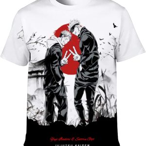 Jujutsu Kaisen Tee Satoru Gojo Kaisen Yuji Itadori 3D Anime Shirt