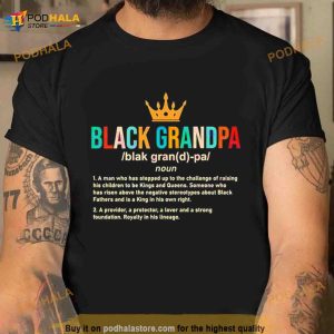 Juneteenth Family Black Grandpa African American Shirt