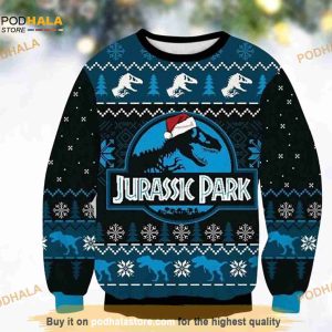 Jurassic Park Ugly Christmas 3D Sweater