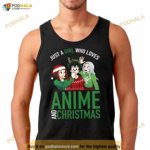 Just A Girl Who Loves Anime My Hero Academia Christmas Shirt