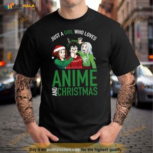 Just A Girl Who Loves Anime My Hero Academia Christmas Shirt 2