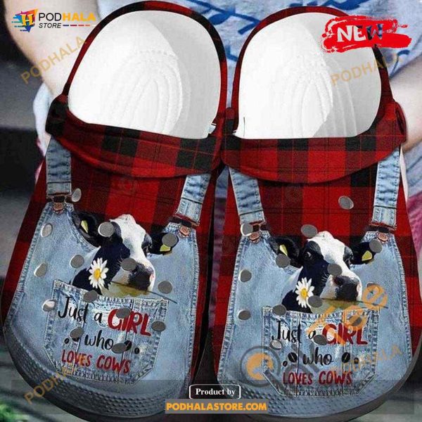 Just A Girl Who Loves Cows Farmer For Unisex & Kids Crocs Classic Clog Shoes