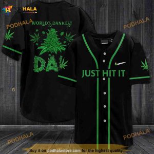 Just Hit It World's Darkest Day All Over Print Unisex 3D Baseball Jersey