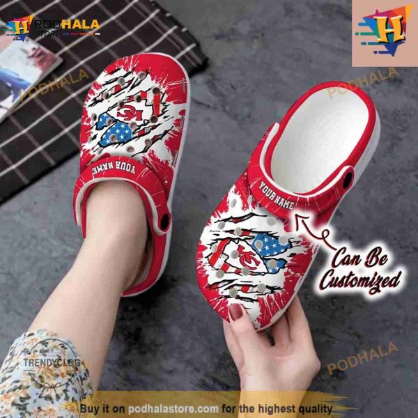 Kansas City Chiefs Classic Clogs Shoes Personalized Crocs Clog Shoes