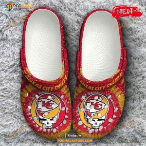 Kansas City Chiefs Grateful Dead Crocs Crocband Clogs Comfy Footwear