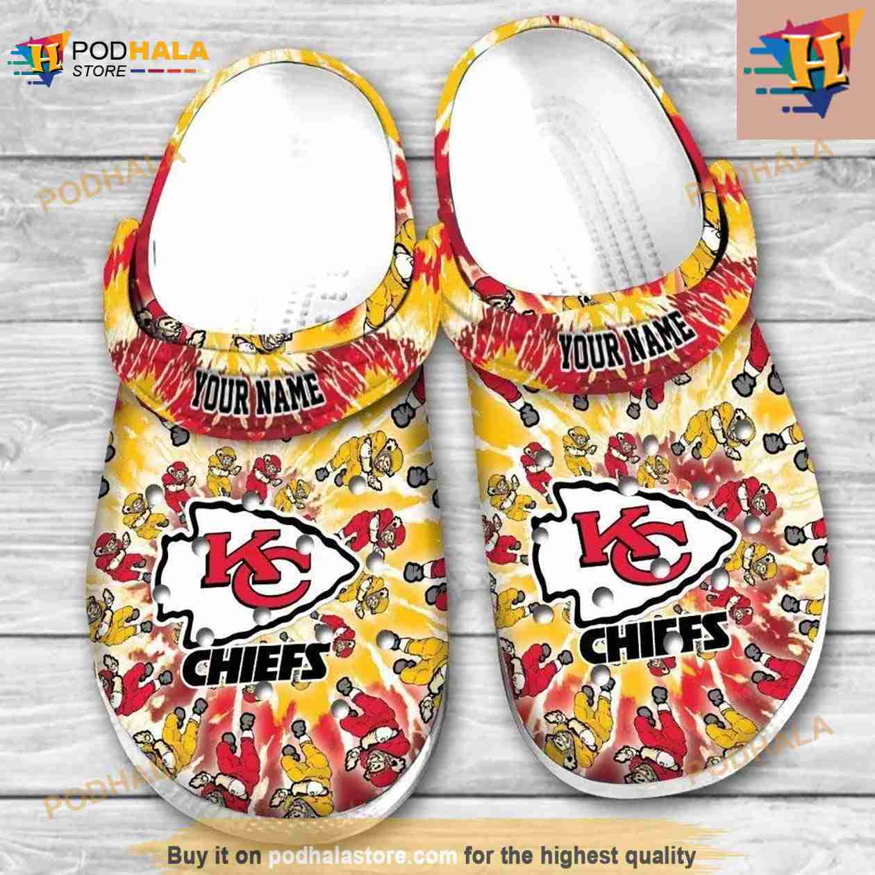 Kansas City Chiefs Grateful Dead Custom Personalized Crocs Classic