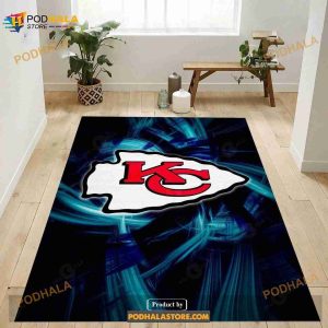 Kansas City Chiefs NFL Logo Area Rug For Gift Living Room Rug