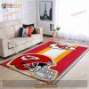 Kansas City Chiefs NFL Team Logo Helmet Nice Gift Home Decor Area Rug Decor