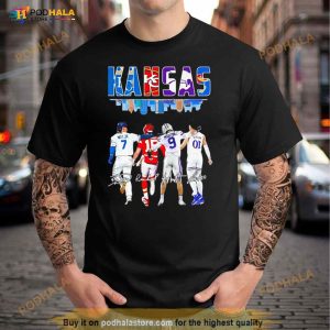 Kansas City Team Sports Player Name Signatures Shirt