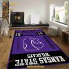 Kansas State Wildcats Ncaa Customizable Rug Living Room Rug, Home Us Decor
