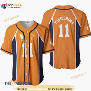 Kei Tsukishima Haikyuu Anime Costume 3D Baseball Jersey Shirt