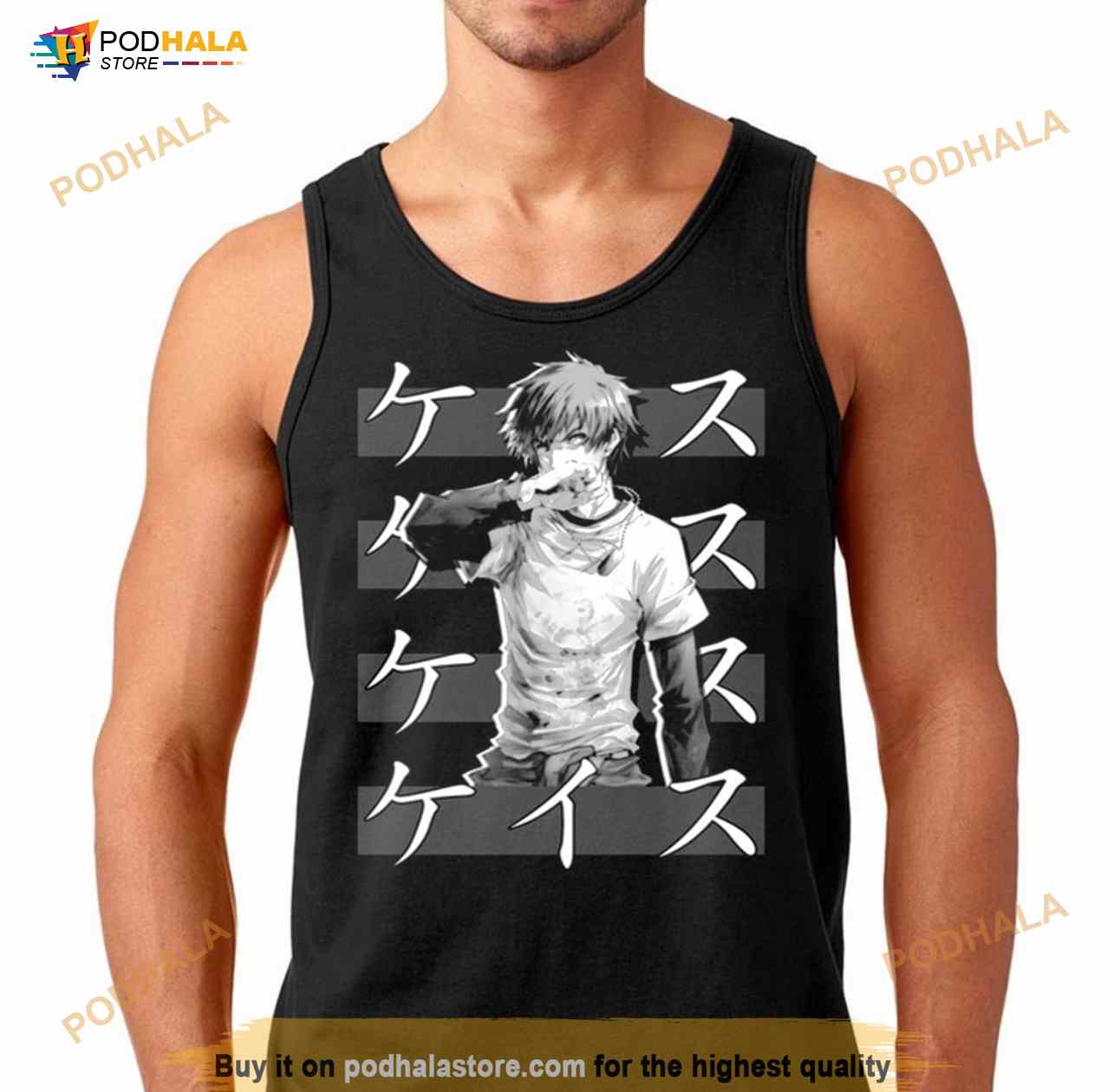 Basketball Jersey Pattern Hooded Tank Top, Men's Casual Stretch