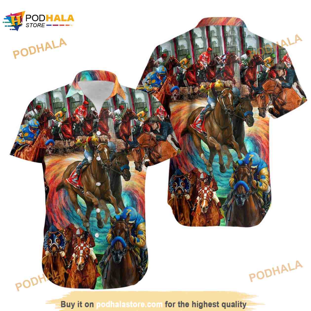 Horse Racing Kentucky Derby Hawaiian Shirt 