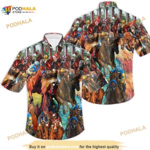 Kentucky Horse Racing Funny Hawaiian Shirt, Kentucky Derby Horse Racing Shirt
