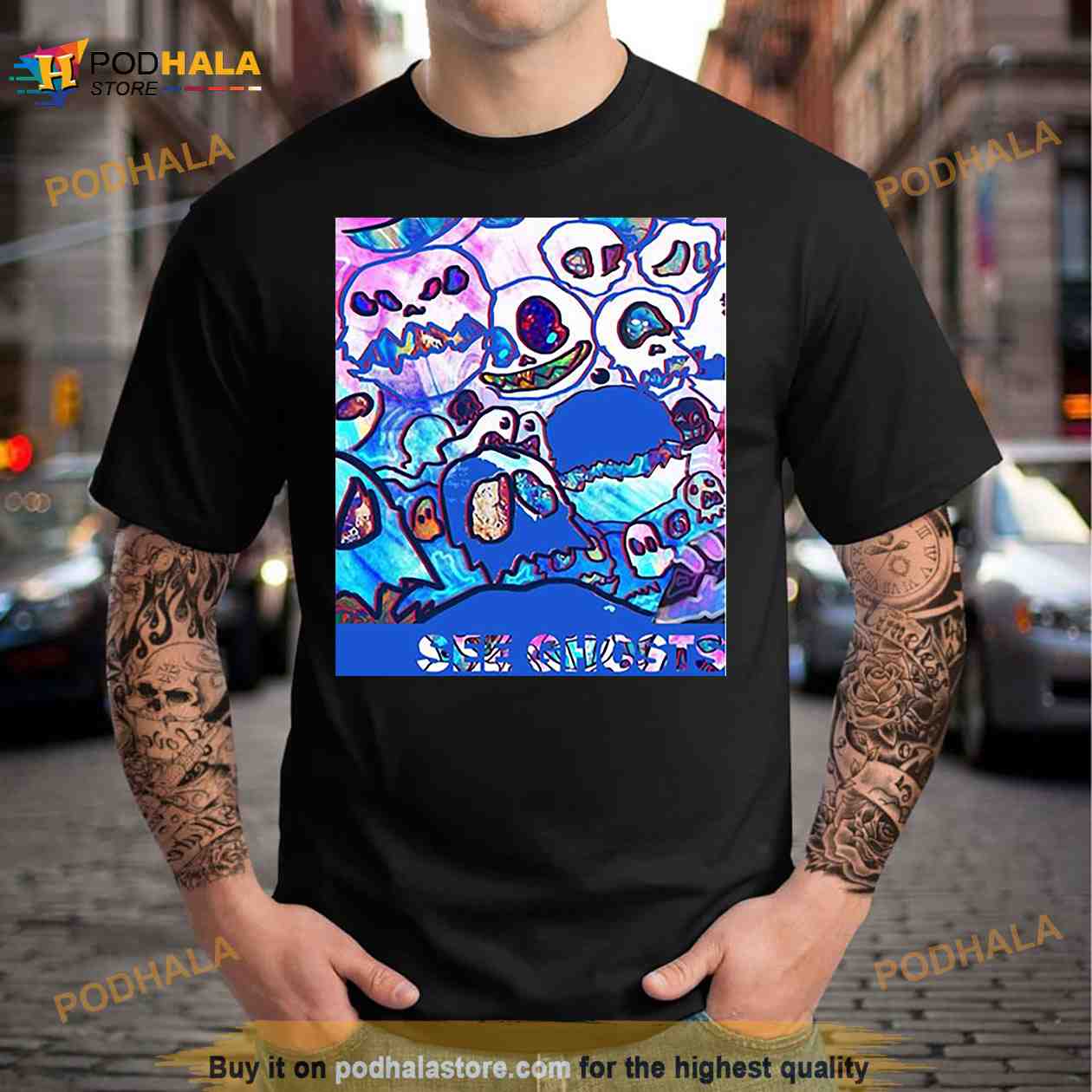 Kids See Ghost Kanye And Kid Cudi Fan Art Pouya Shirt Kids See Ghost Kanye And Kid Cudi Fan Art Pouya Shirt