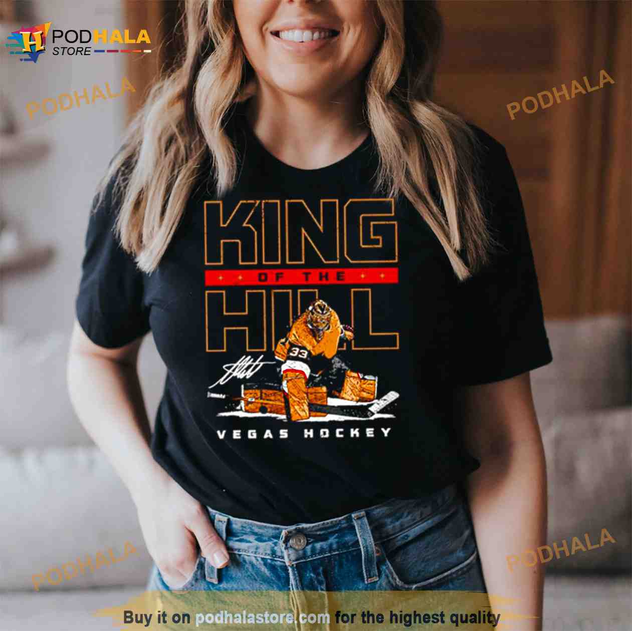 King Of The Hill Adin Hill Vegas Hockey Shirt