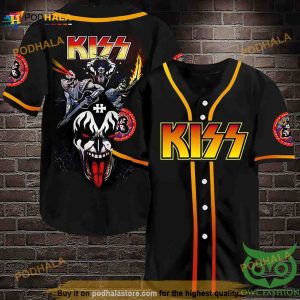 Kiss Rock Band 3D Baseball Jersey Shirt
