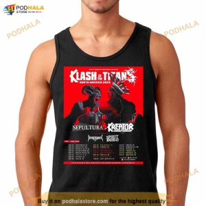 Klash Of The Titan North America 2023 Sepultura Kreator Special Guest Death Angel Spirit World Fan Gifts T Shirt 3