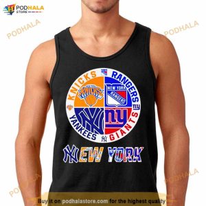 Knicks Rangers Yankees And Giants New York Sport Teams Shirt 1